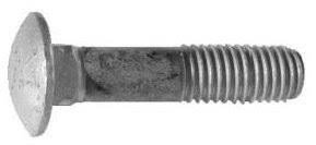 5/16x22-18 NC x 2-1/2x22 Grade A Carriage Bolts Hot Dip Galvanized H162