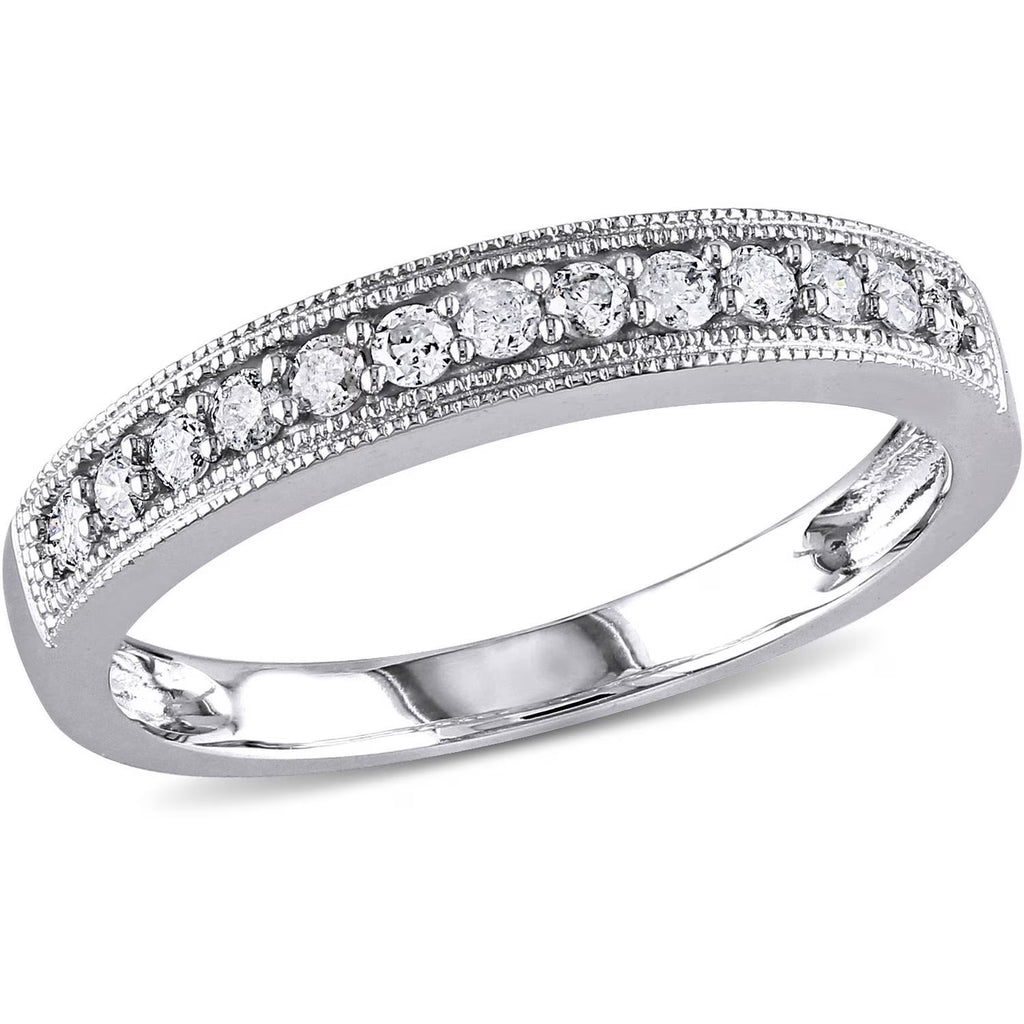 10kt White Gold Diamond Wedding Band R329600