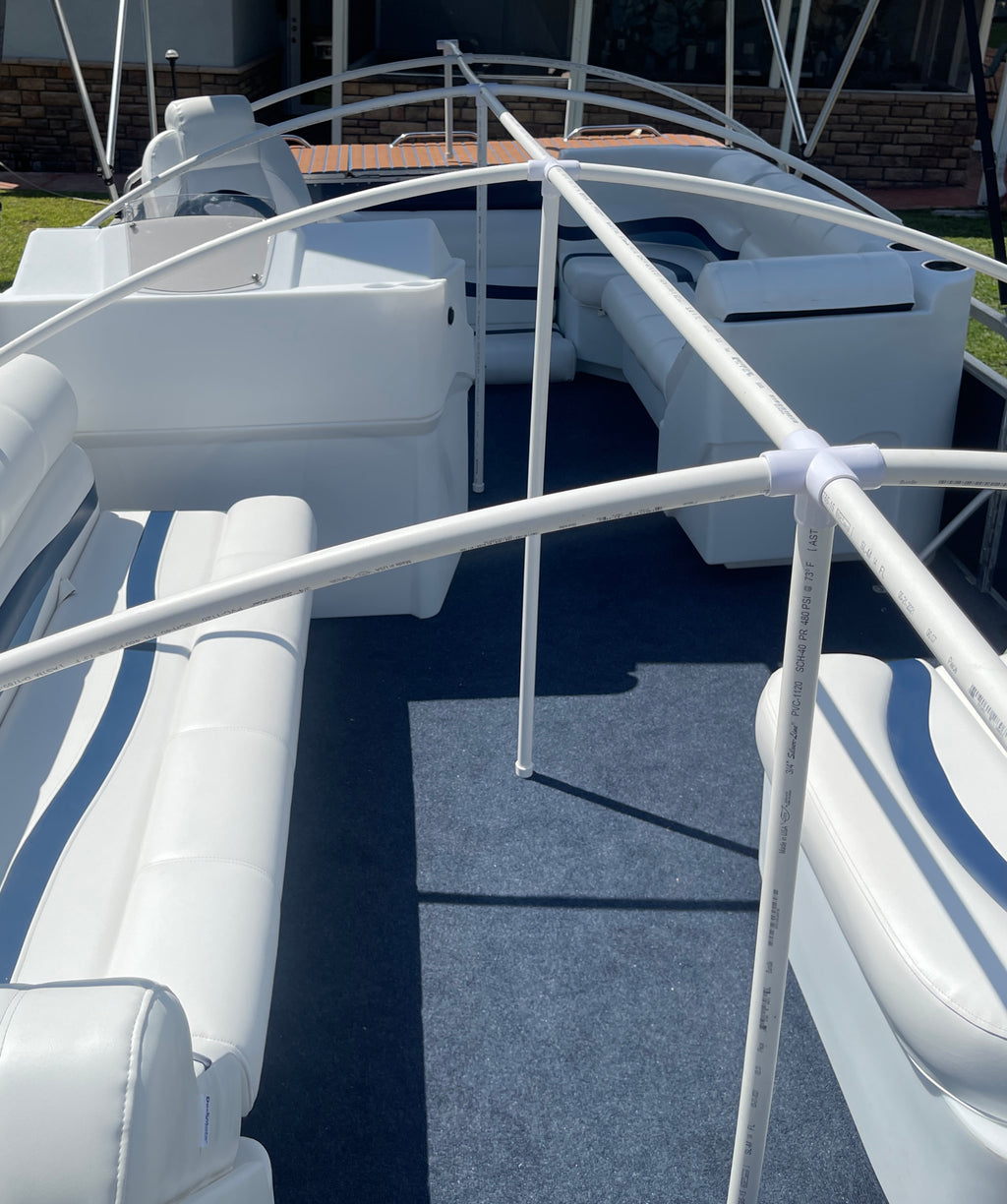 Pontoon Boat Canvas Solution with 9" Rise U6574