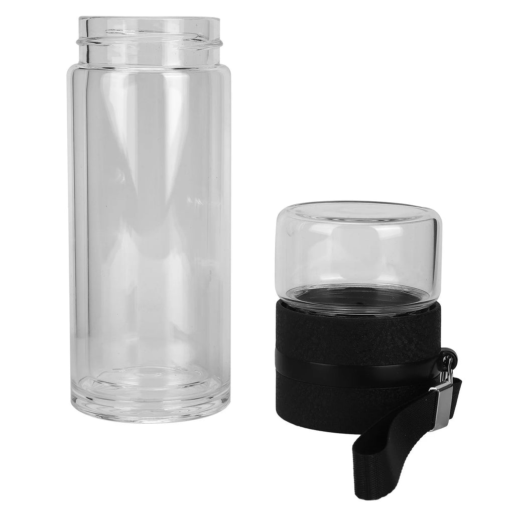 Double Walled Glass Tea Infuser Bottle B21143