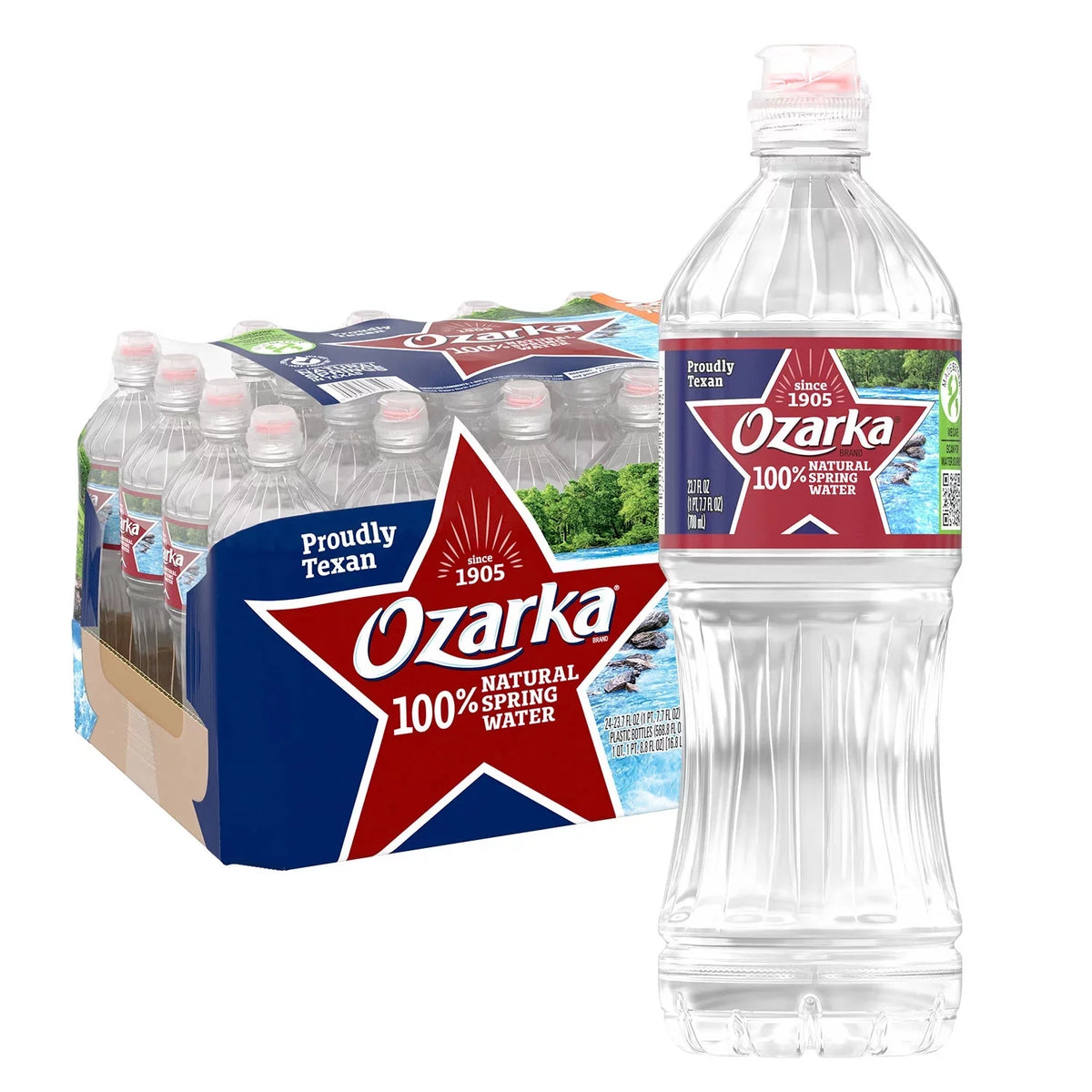 100% Natural Spring Water 24 pk B2470