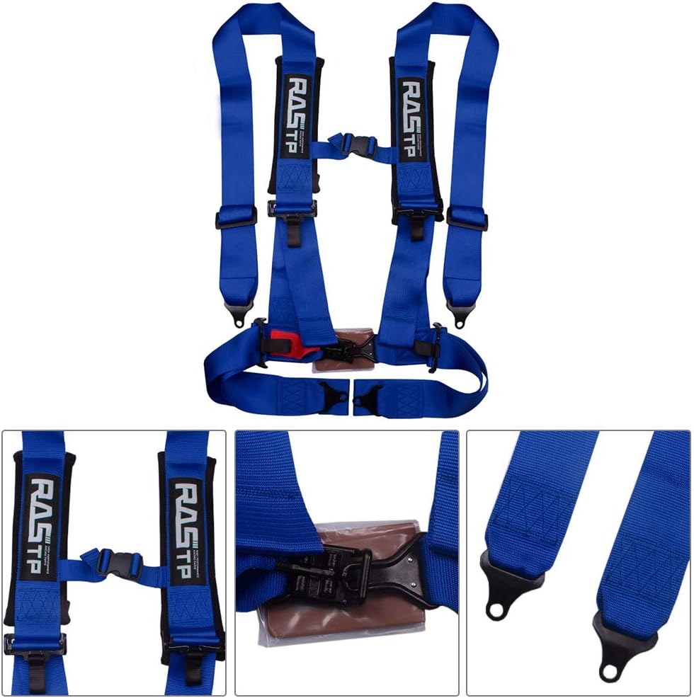 4 Point Safety Harness with 3 Inch Padding (Blue) Pack of 2 R9045