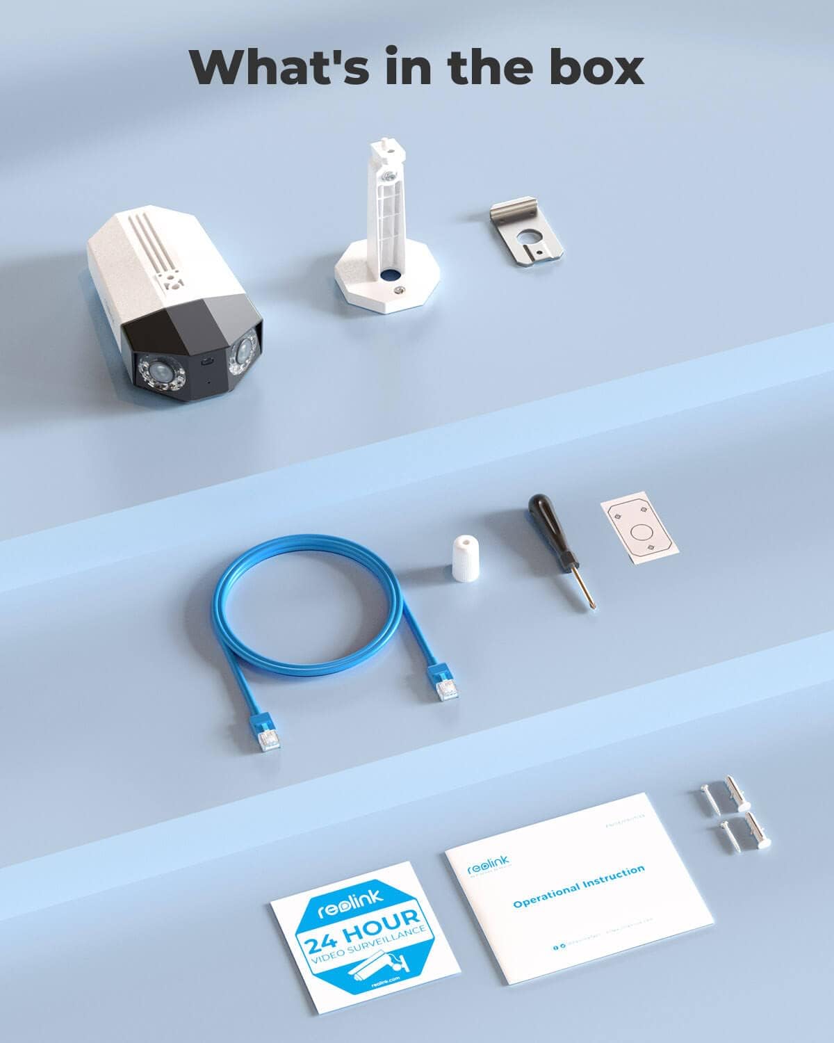 4MP Dual Lens Outdoor Security IP PoE Camera with Motion Spotlights D921