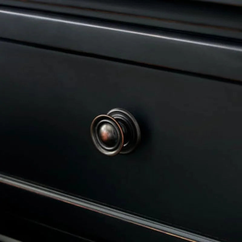 Black 2 Drawer Nightstand P410395