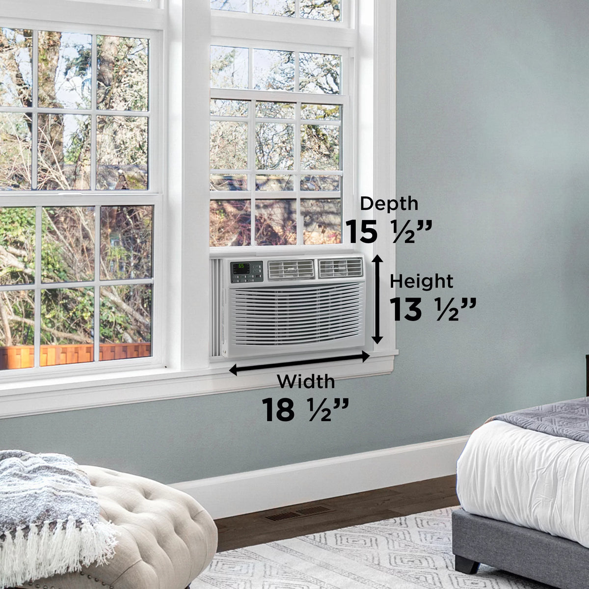 8,000 BTU White Window Air Conditioner C692006