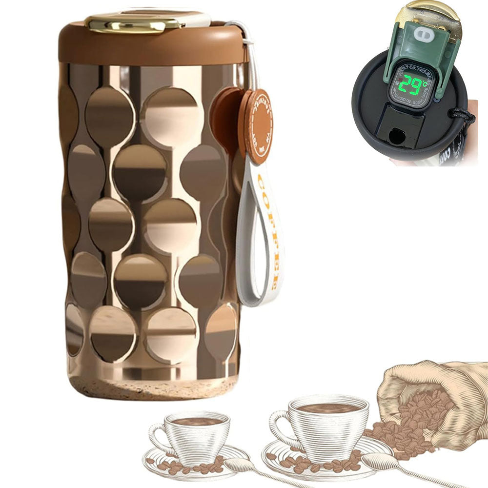 Smart Coffee Thermos with Temperature Display, 450ml P986835