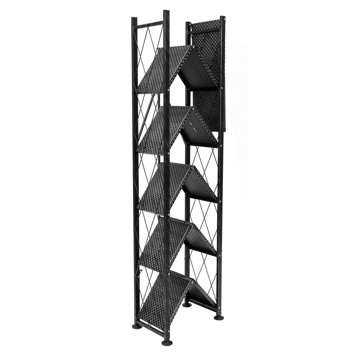 Black 6-Tier Book Shelf H1468