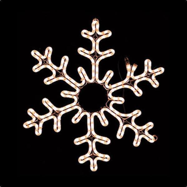 36-Inch Snowflake Holiday Rope Light Motif L3844