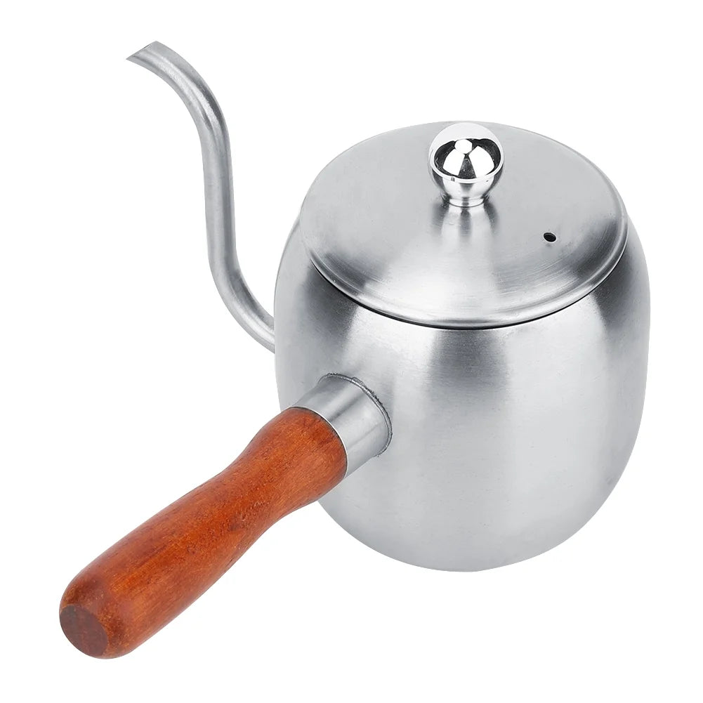 500ml Stainless Steel Coffee Drip Kettle Teapot Long Spout P395119