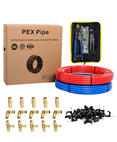 1/2 Inch 2 x100 ft Pex-b Pipe/Tubing (200 Ft) O2382