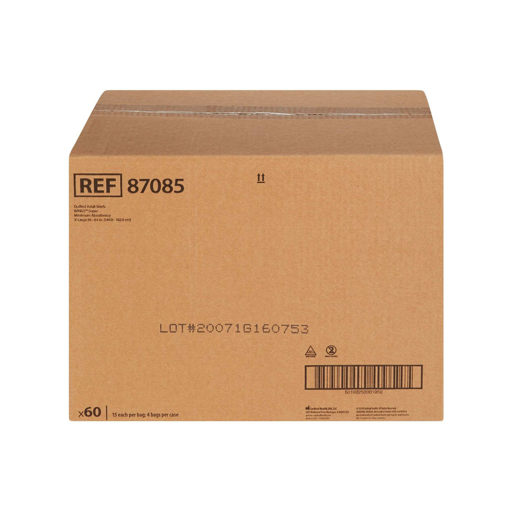 X-Large Quilted Incontinence Briefs Case of 60 Y570