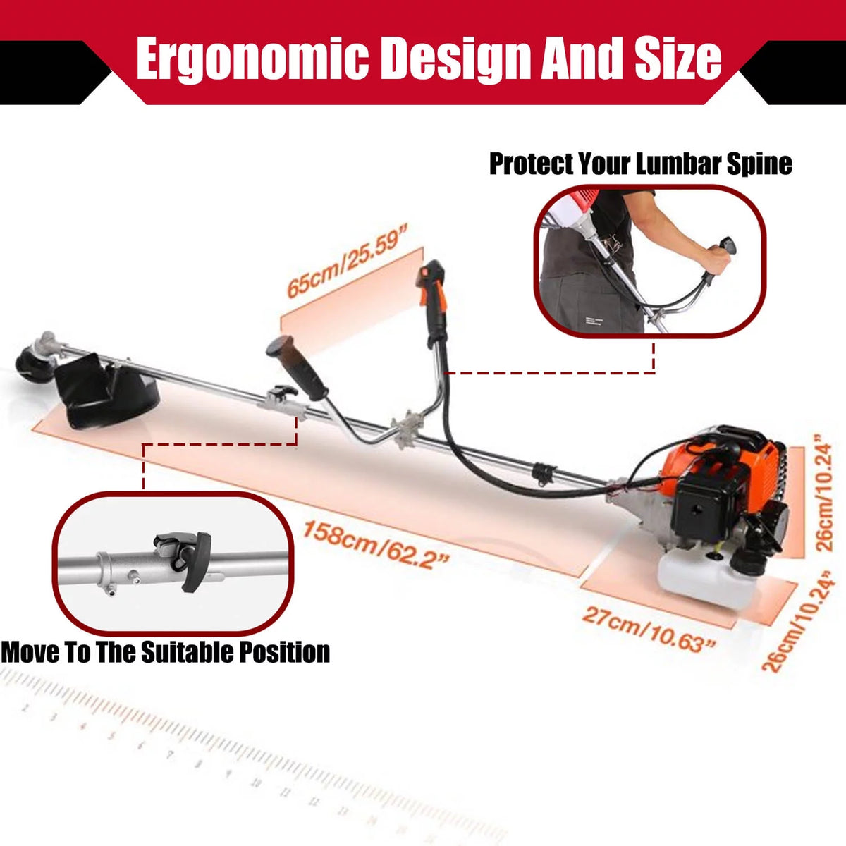 58CC Gas Powered String Trimmer T669529