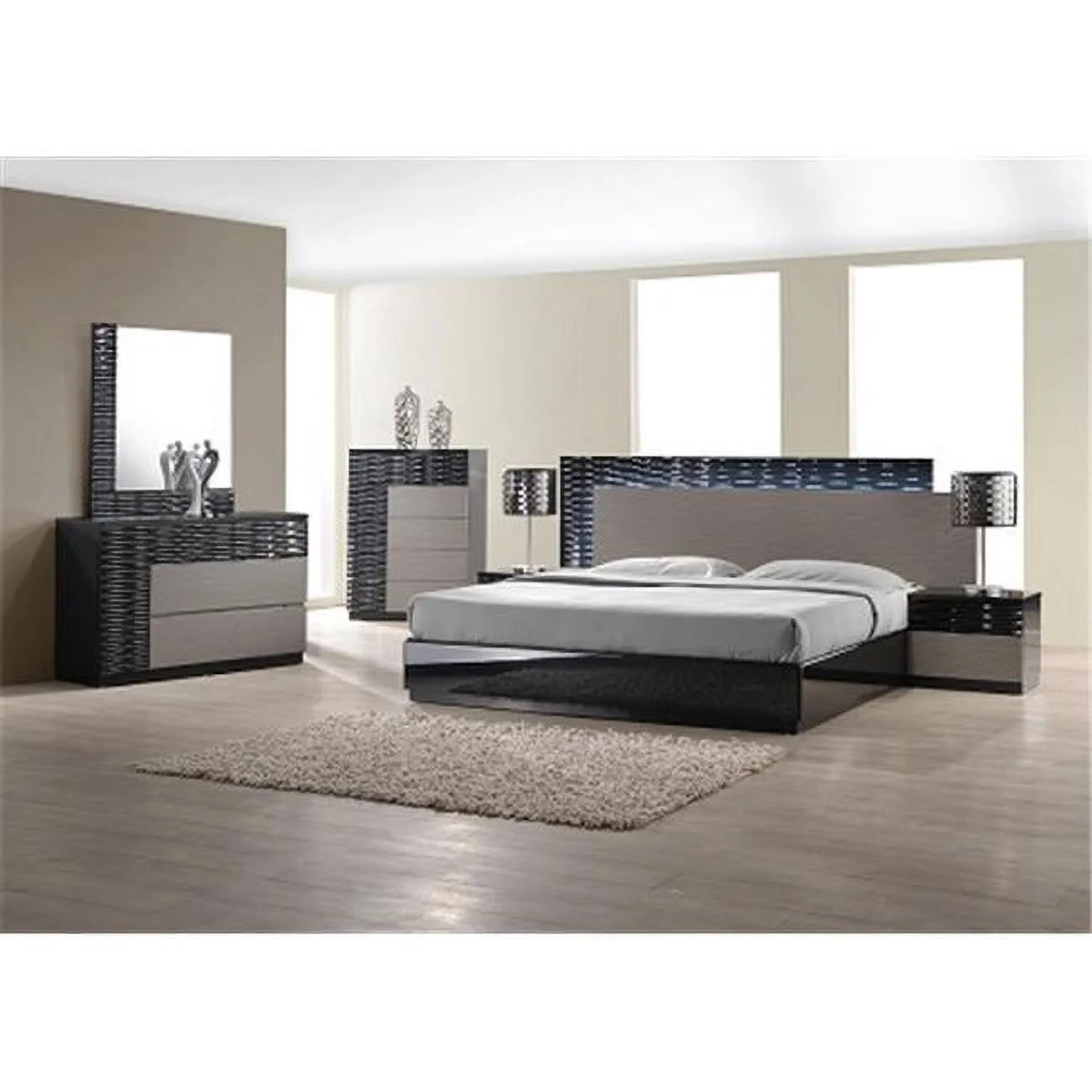 Black & Grey Lacquer Chest A74430