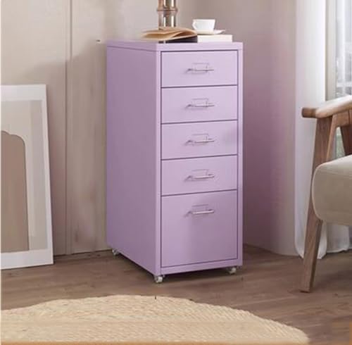 Metal Mobile File Cabinet with Lock Casters N809