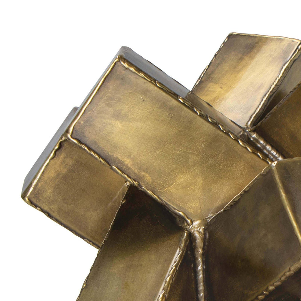 Brass Abstract Sculpture S10219