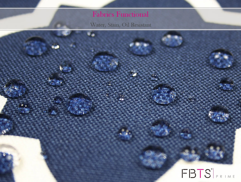 Blue Geometric Outdoor Seat Pads, Pack of 2 B81489