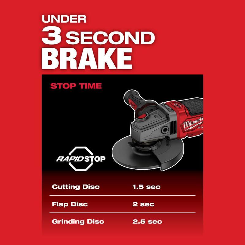 18V Lithium-Ion Brushless Cordless 4-1/2 in./6 in. Grinder Kit with Two 6.0 Ah Battery L6463