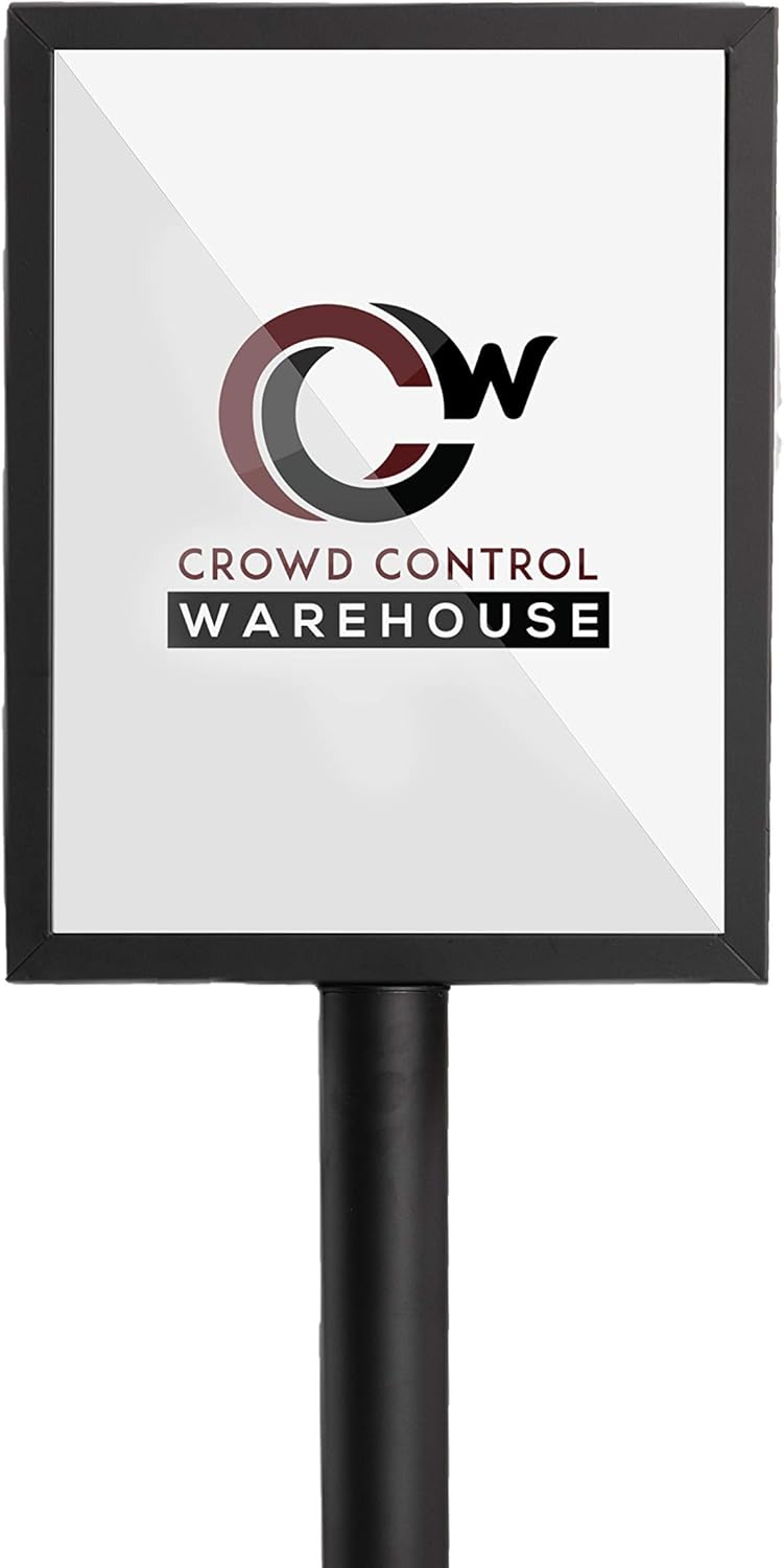 Black 11 x 14 Inch Pedestal Standing Floor Sign Frame N9620