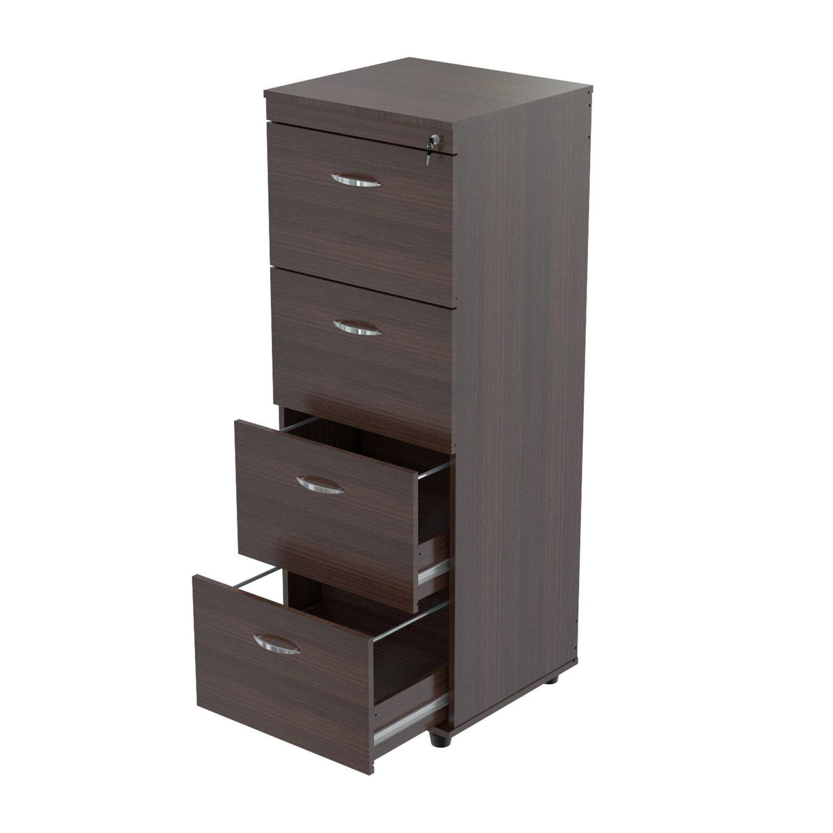 4-Drawer Espresso File Cabinet S78405