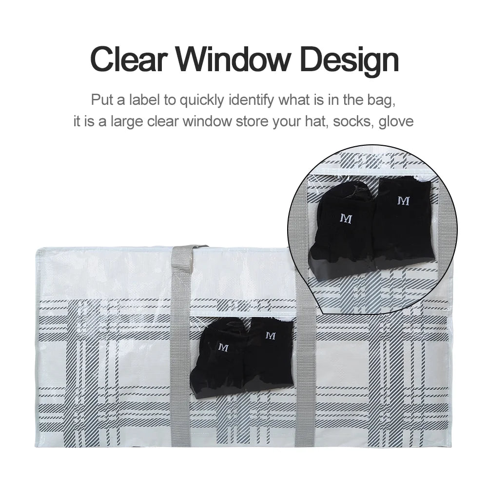 Extra Large Heavy Duty Moving Bags with Zipper and Strong Handles 8PACKS U601212