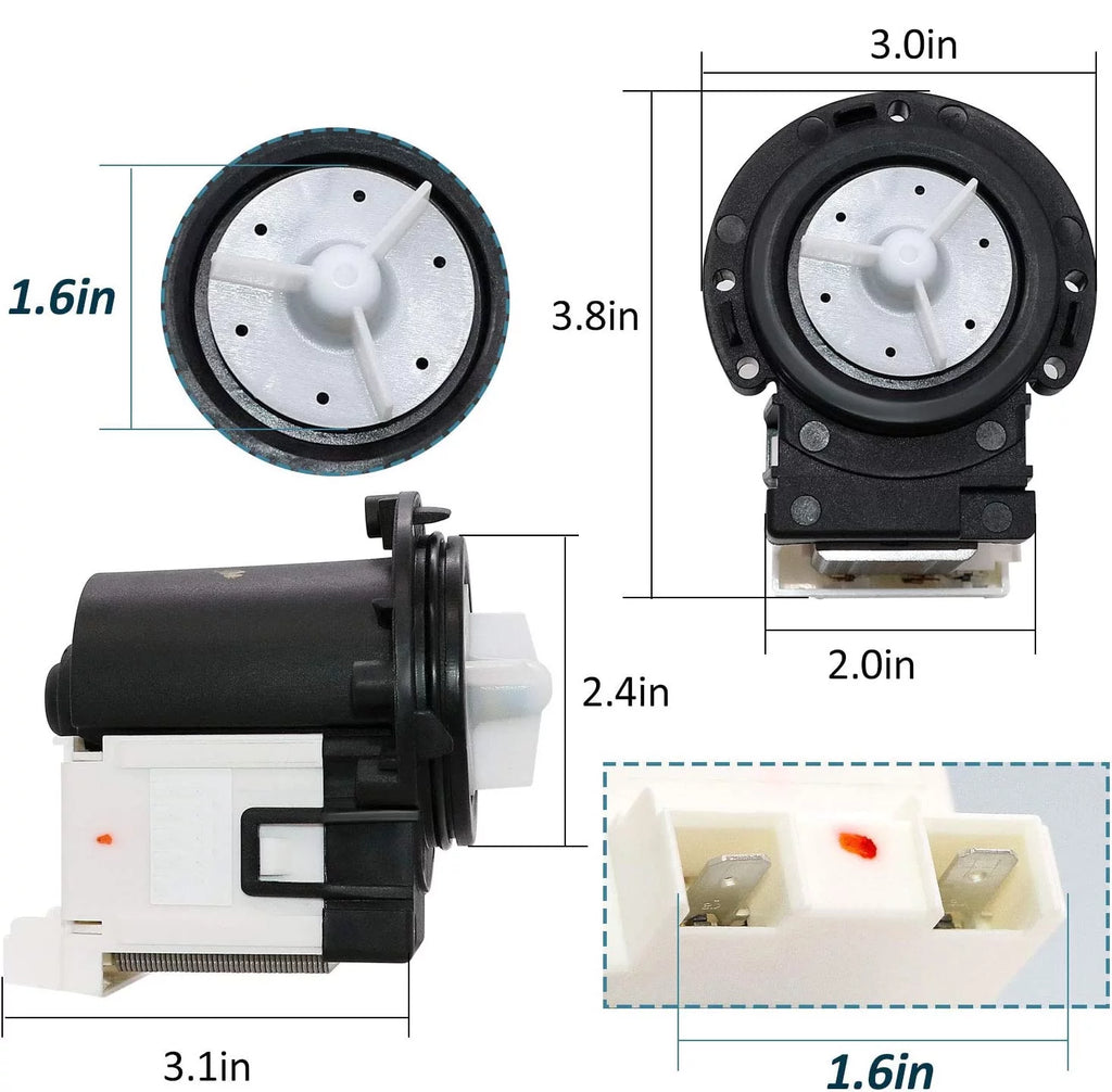 Washer Water Drain Pump Motor H400096