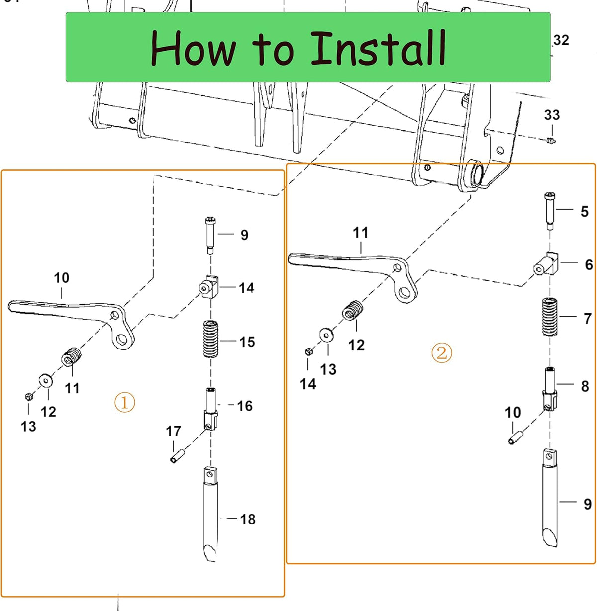 Left and Right Hand Lever Kit V3393