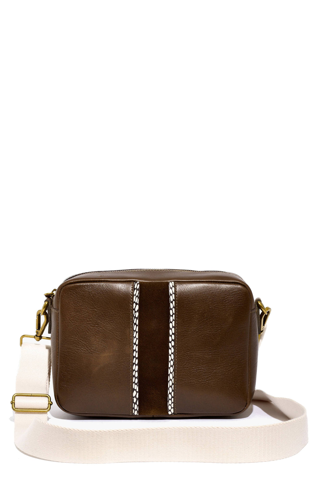 Brown Suede Camera Bag W38416