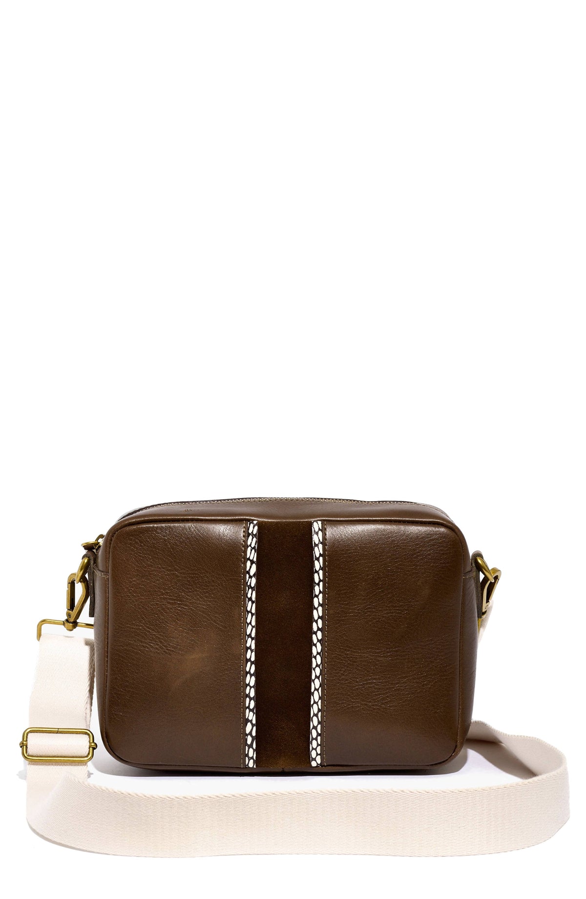 Brown Suede Camera Bag W38416