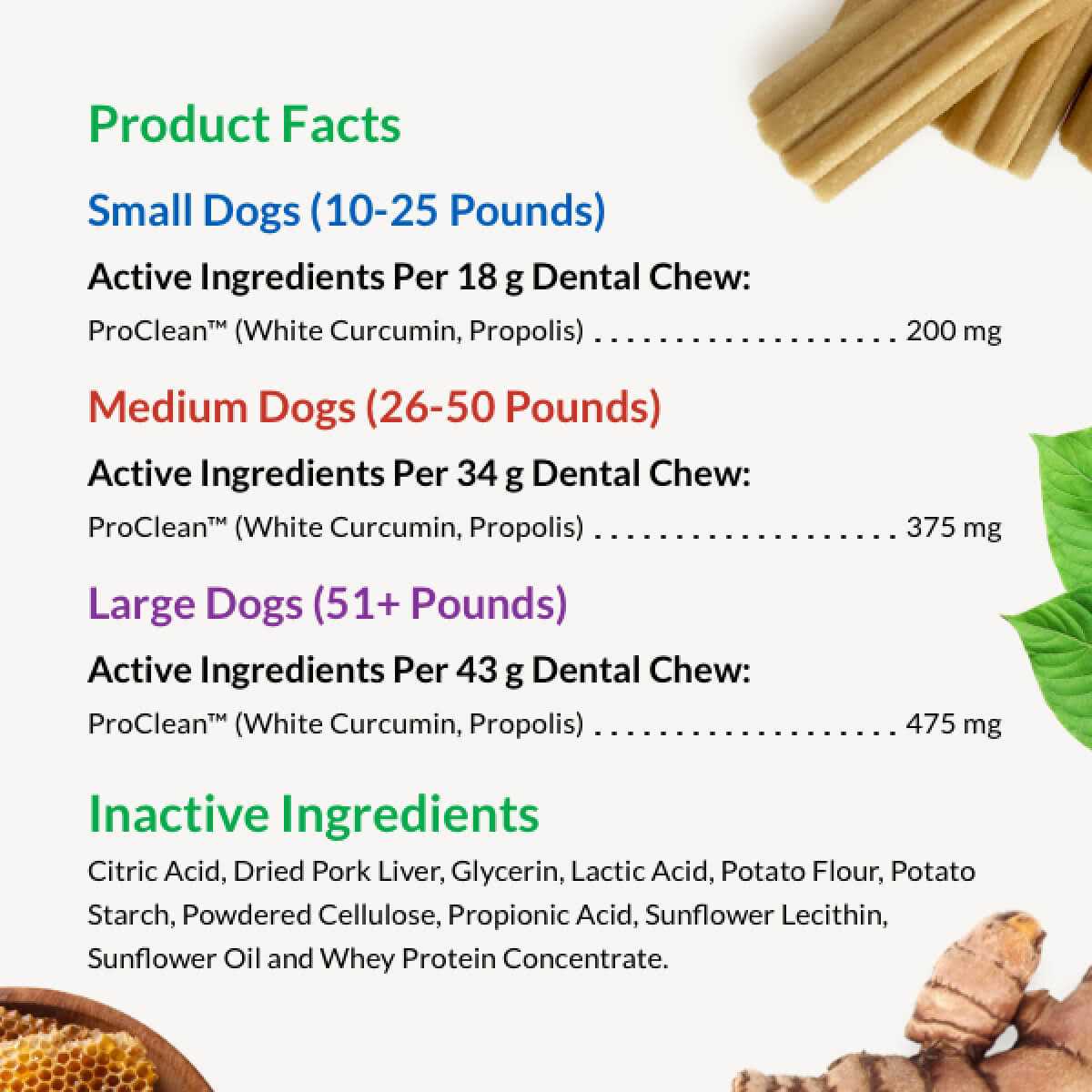 All Natural Canine Fresh Dental Chews Sticks U84897