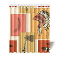 Polyester Fabric Bathroom Shower Curtain 66x72 inch M841