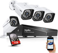 1080P 4 Pcs Outdoor Indoor CCTV Security Camera System with 1TB Hard Drive A71916