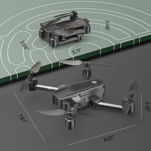 Foldable FPV Drone with 1080P WiFi Camera and Carrying Case G348807