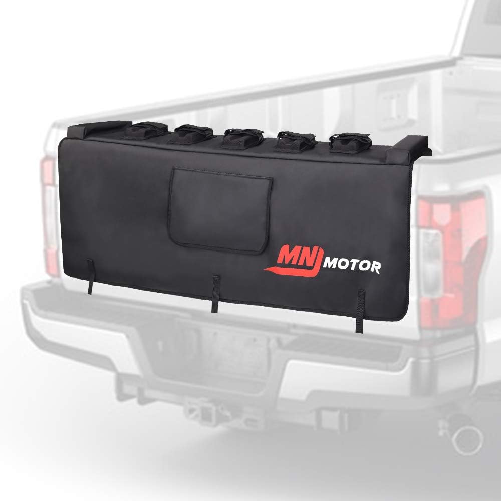 Tailgate Pad with Bike Fixing Straps, 2 Tool Pockets, Carries Up to 5 Bikes E5304