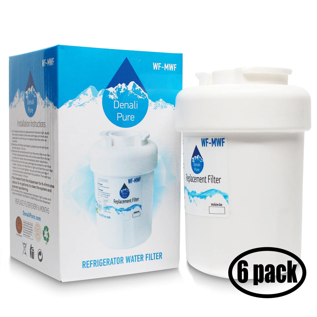 6-Pack Refrigerator Water Filter L342689