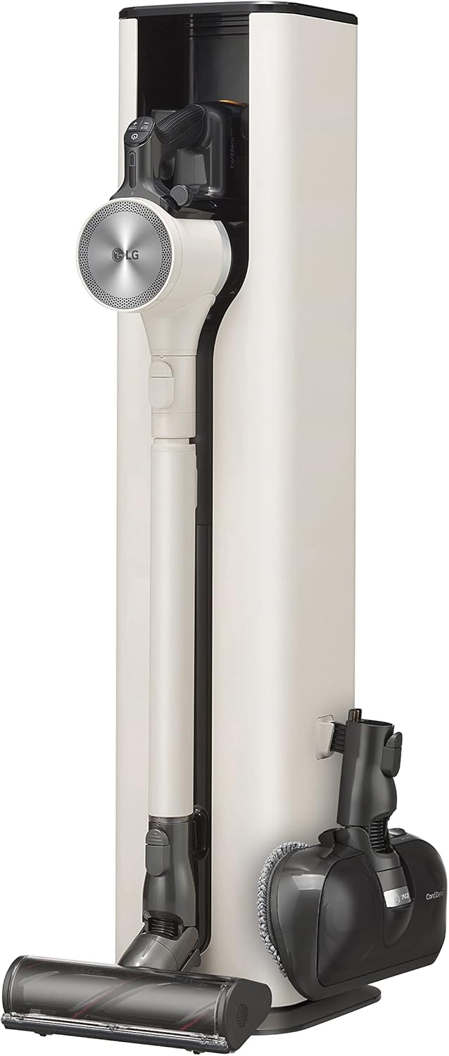 Cordless Stick Vacuum Cleaner with Extra Battery, Lightweight, Handheld, Sand Beige W66850