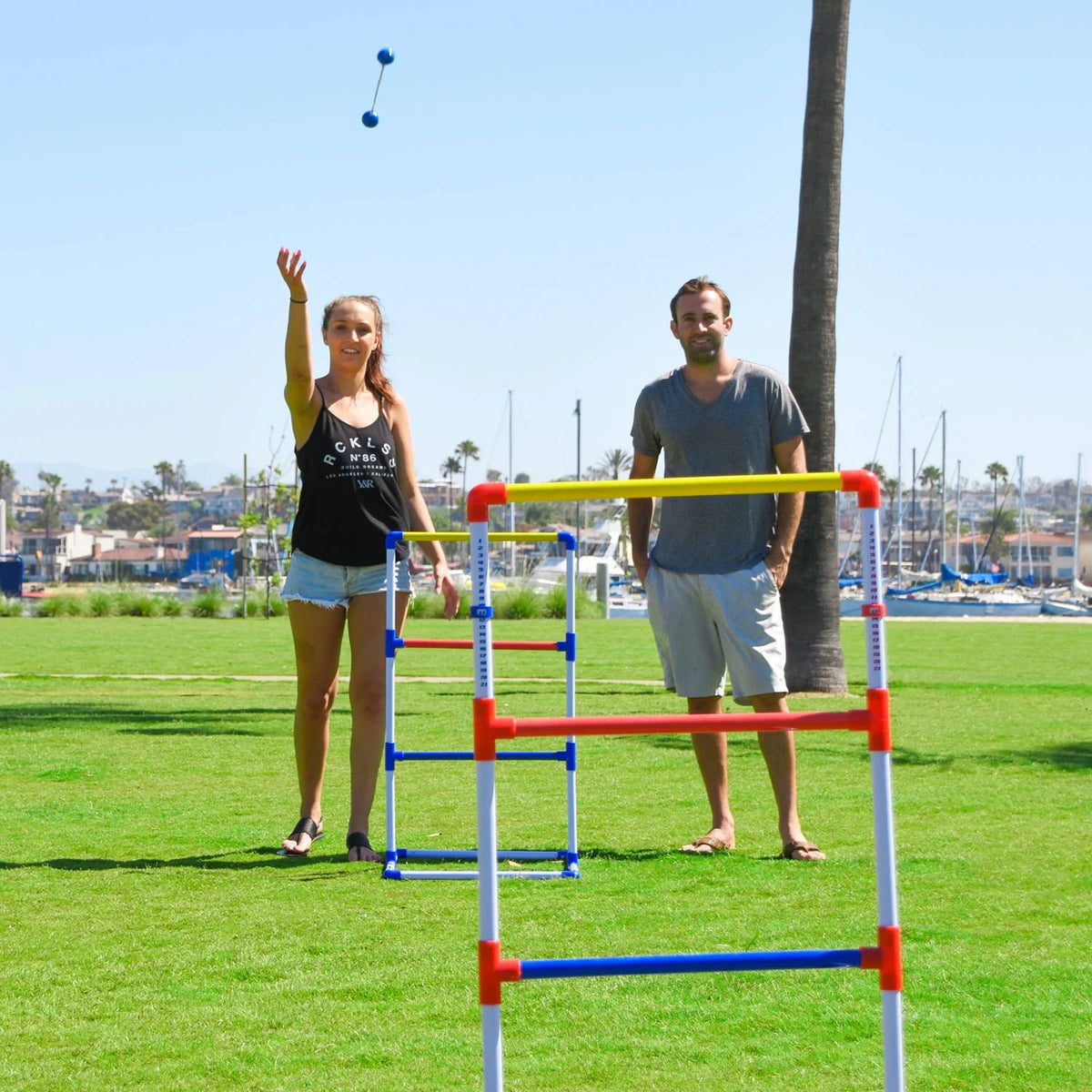 Ladder Toss Game Set with 6 Bolos and Carrying Case G12731