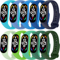 10pack Soft Silicone Watch Strap for Xiaomi Mi Band 9 8 7 F843116