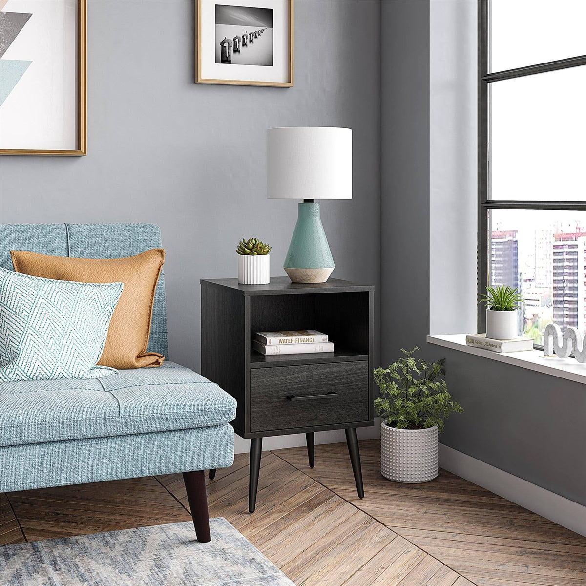 Walnut End Table A8276