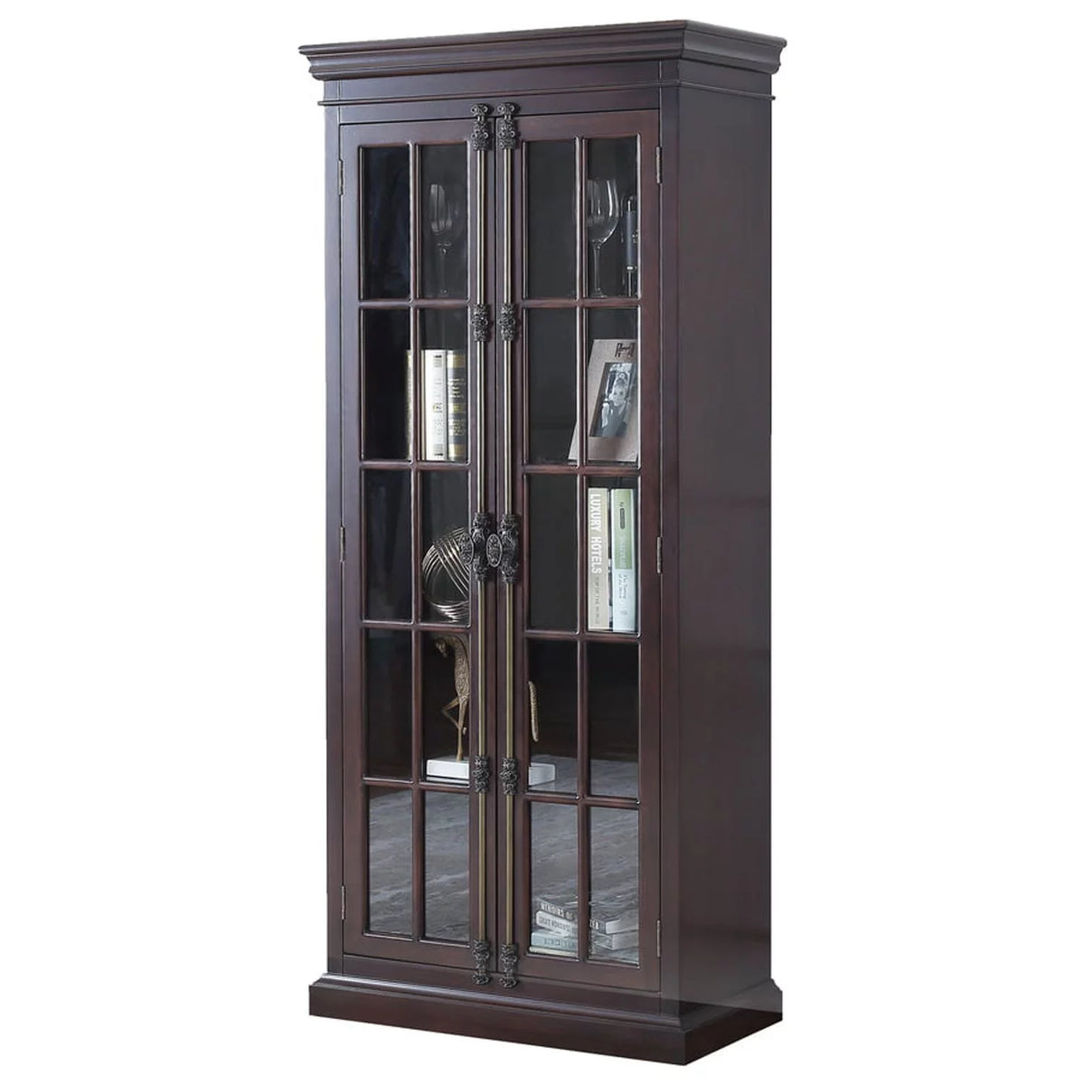 Cherry Storage Curio Cabinet T938754