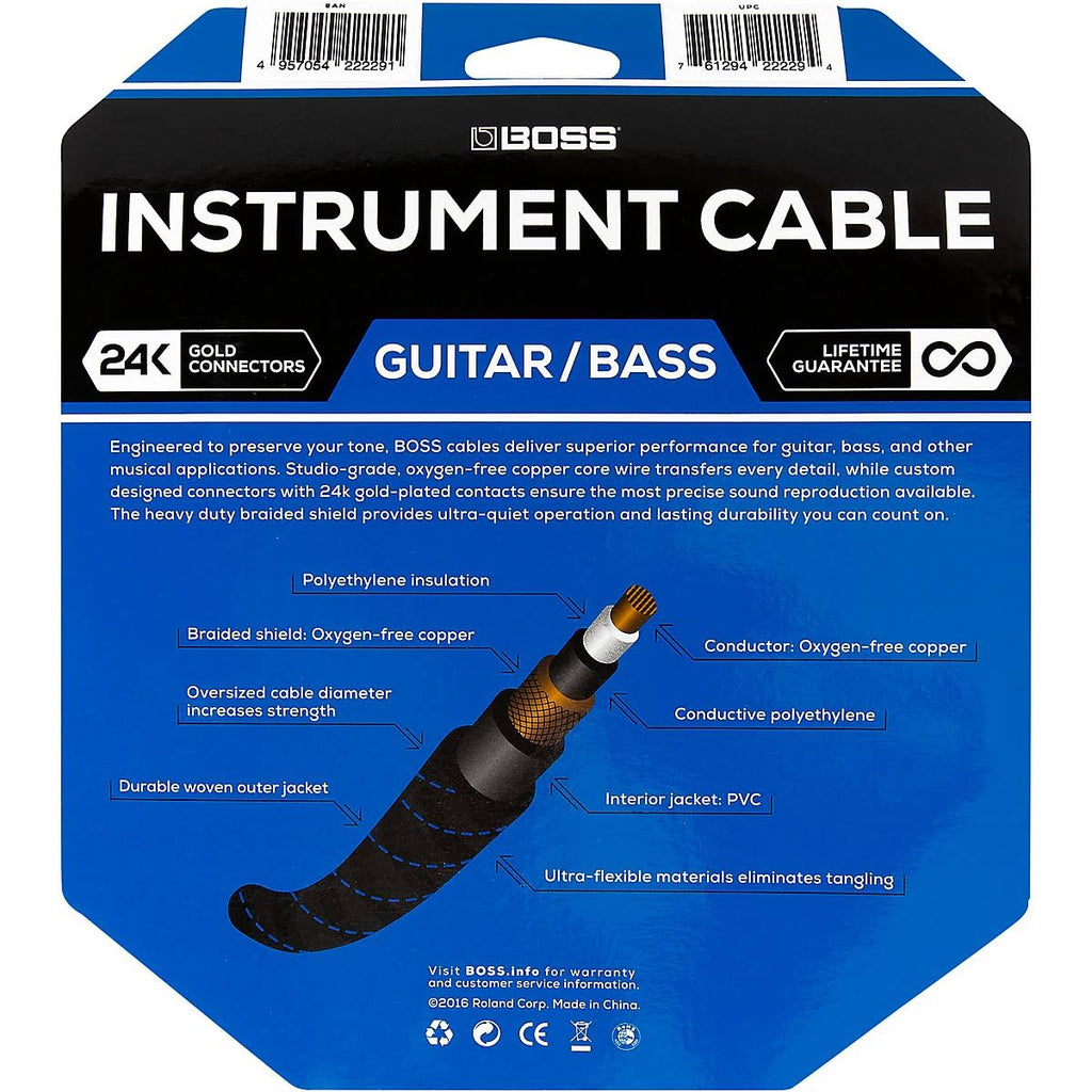 Angled to Straight Instrument Cable 25ft 2-Pack T38095