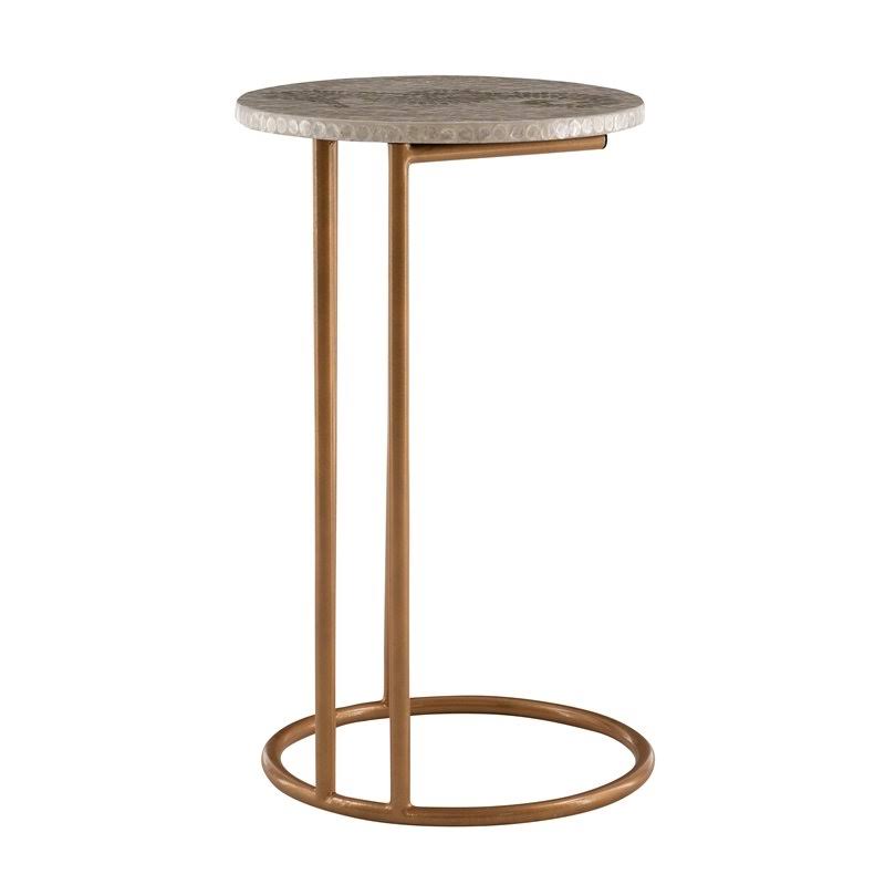 Gold Metal Accent C Table M814025
