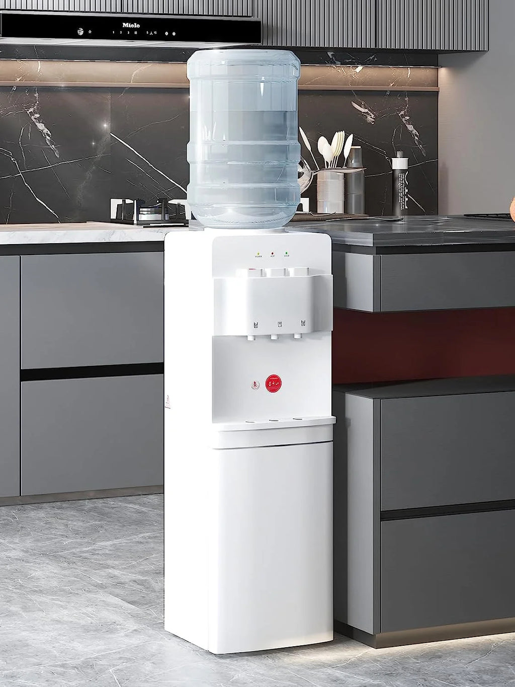 Top Loading Hot & Cold Water Cooler Dispenser White D194092