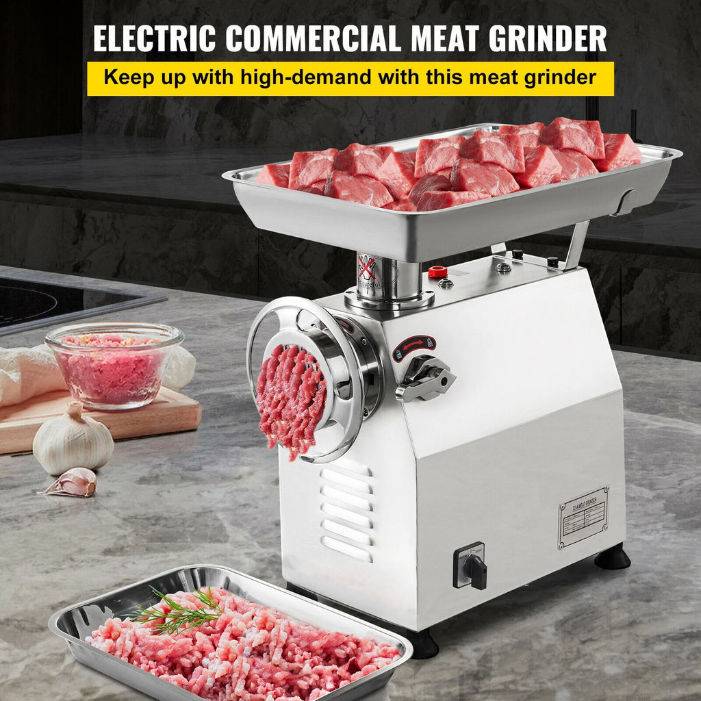 Commercial Electric Meat Grinder 2200W Stainless Steel Z924519