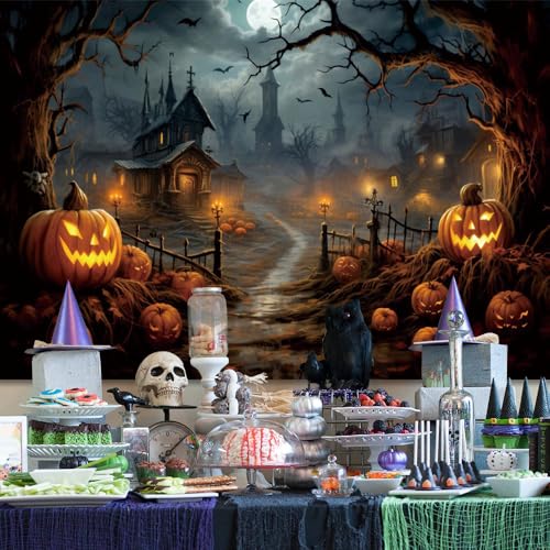 10x8ft Vinyl Halloween Backdrop M581