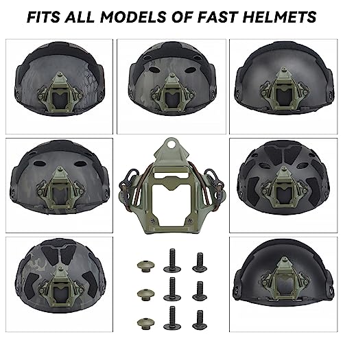 Steel Helmet NVG Mount Shroud Bracket Base I4695
