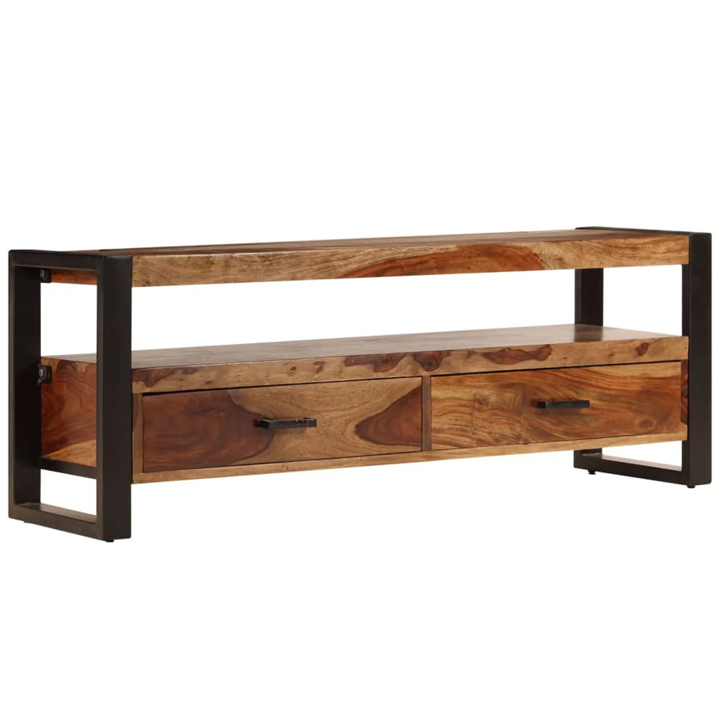 Wooden TV Cabinet with Storage Drawers and Open Shelf V558779