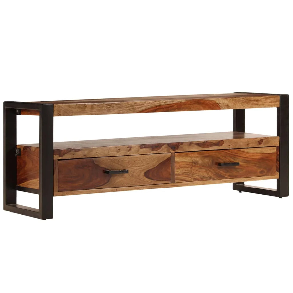Wooden TV Cabinet with Storage Drawers and Open Shelf V558779