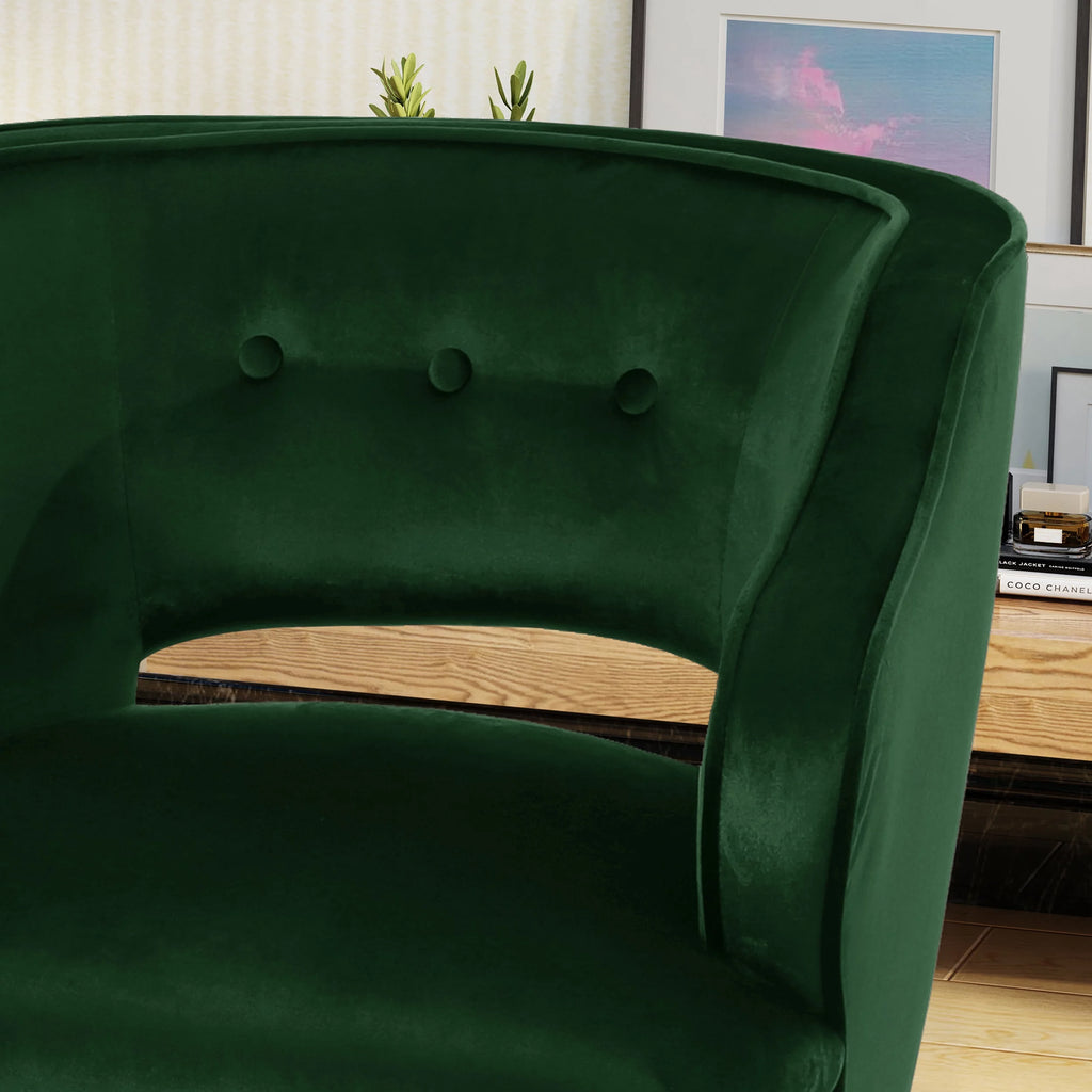 Mid Century Velvet Club Chair D7079