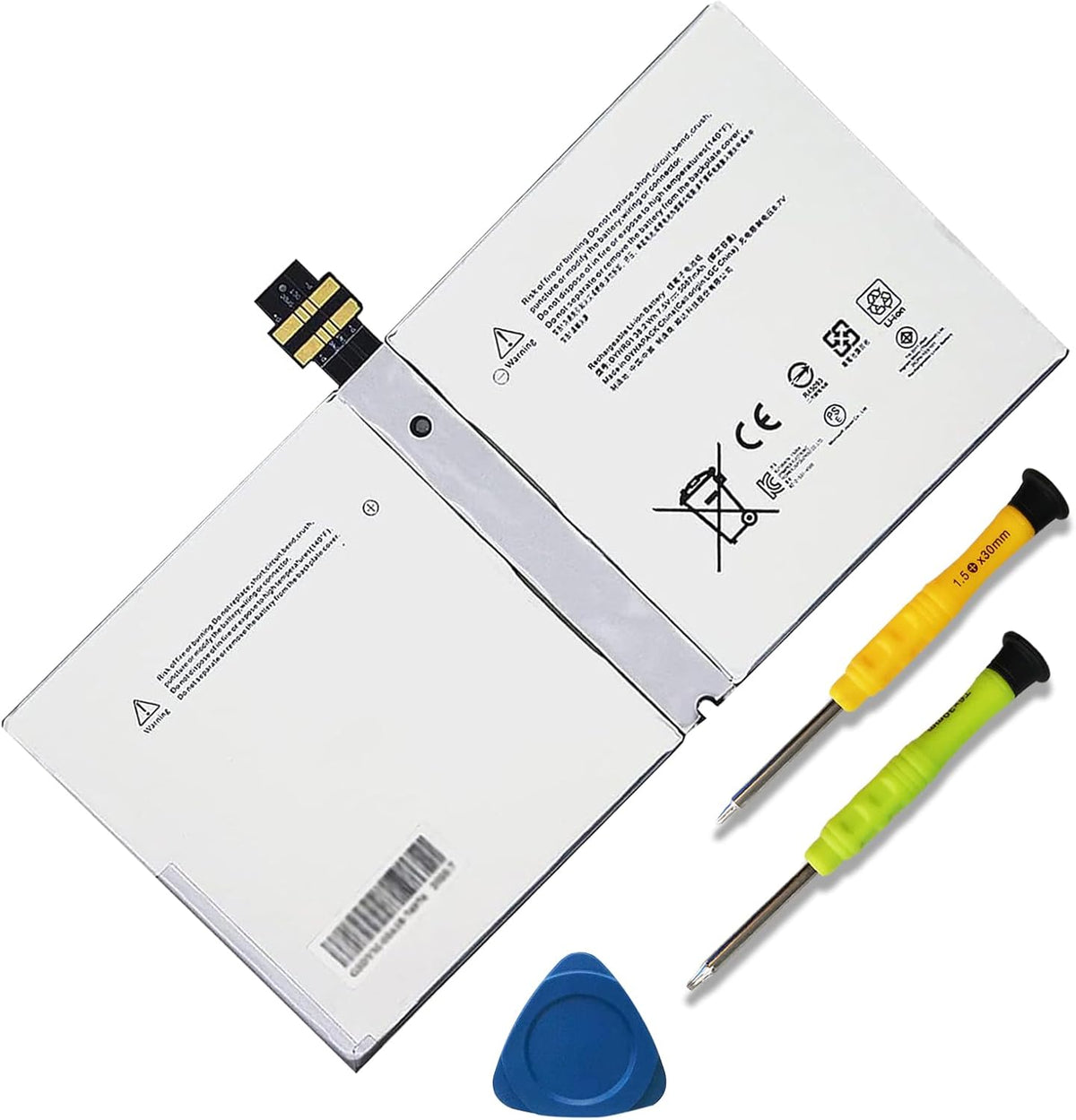 Laptop Battery for Microsoft Surface Pro 4 12.3 inch Tablet 7.5V 38.2Wh 5087mAh with Tools O576