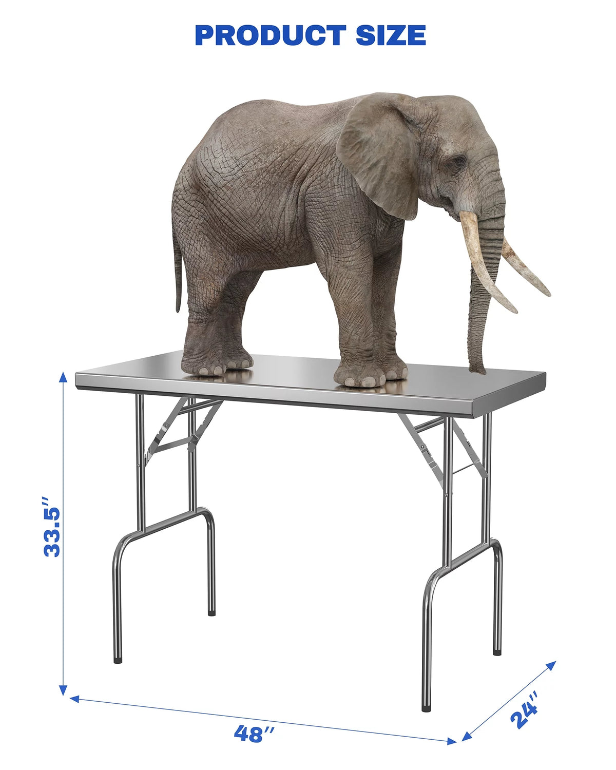 Stainless Steel Folding Work Table Y18328